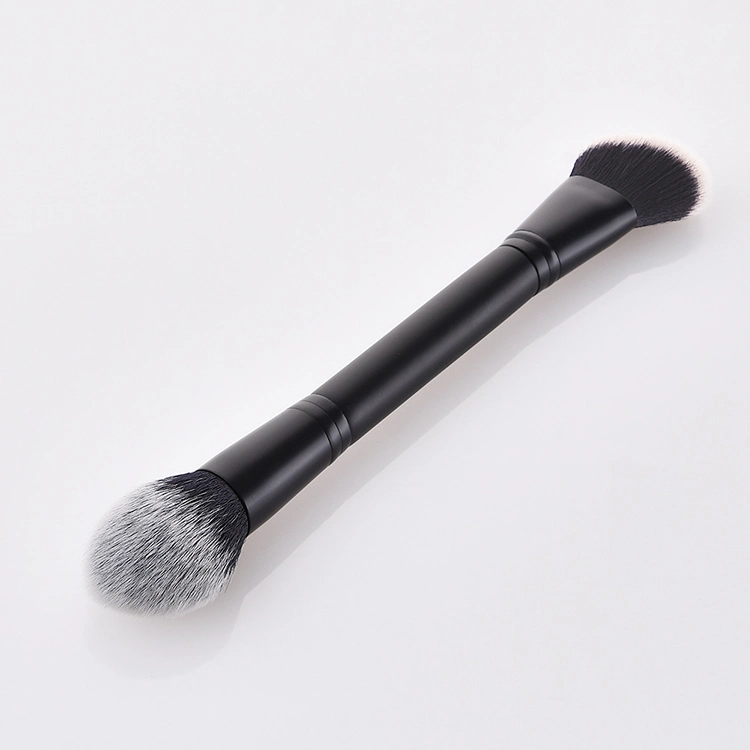 Double Ended Contour Highlight Makeup Brush for Cream and Powder, Foundation, Blending