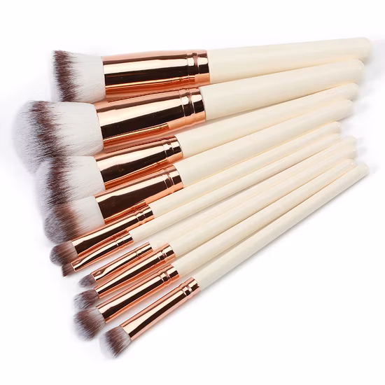 24-teiliges Make-up-Pinsel-Set, Kabuki-Foundation-Mischpinsel, Gesichtspuder, Rouge, Concealer, Lidschatten, Lippentupfpinsel, Premium-Synthetik-Make-up-Pinsel-Set