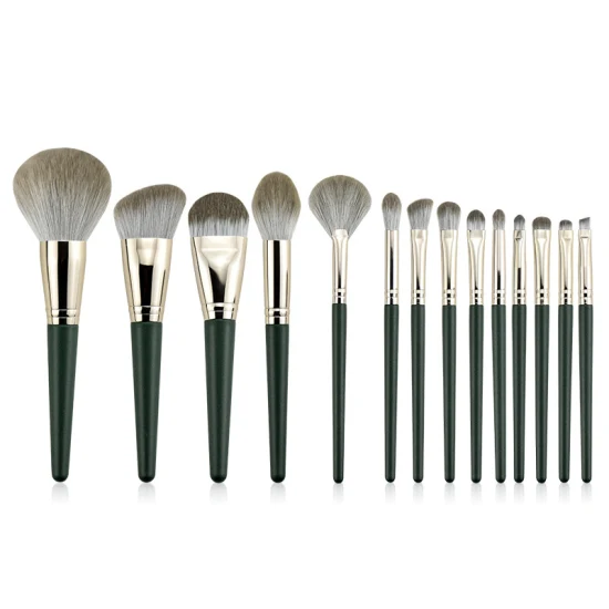 OEM Professionelles Make-up-Pinsel-Set, 14-teilig, veganes Lidschatten-Pinsel, Foundation-Pinsel, Kosmetik-Pinsel-Set