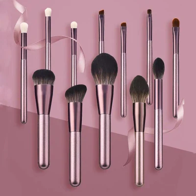 Großhandel hochwertiges 12-teiliges Make-up-Pinsel-Set, professioneller Mini-Kosmetikreiniger, Make-up-Pinsel-Set für anmutige Frauen